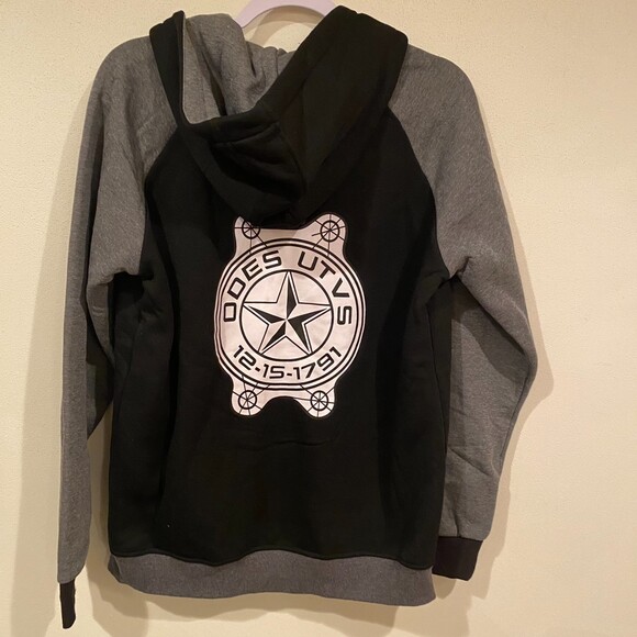 Odes UTV Full Zip‎ Hoodie Black and Gray L - Picture 3 of 5
